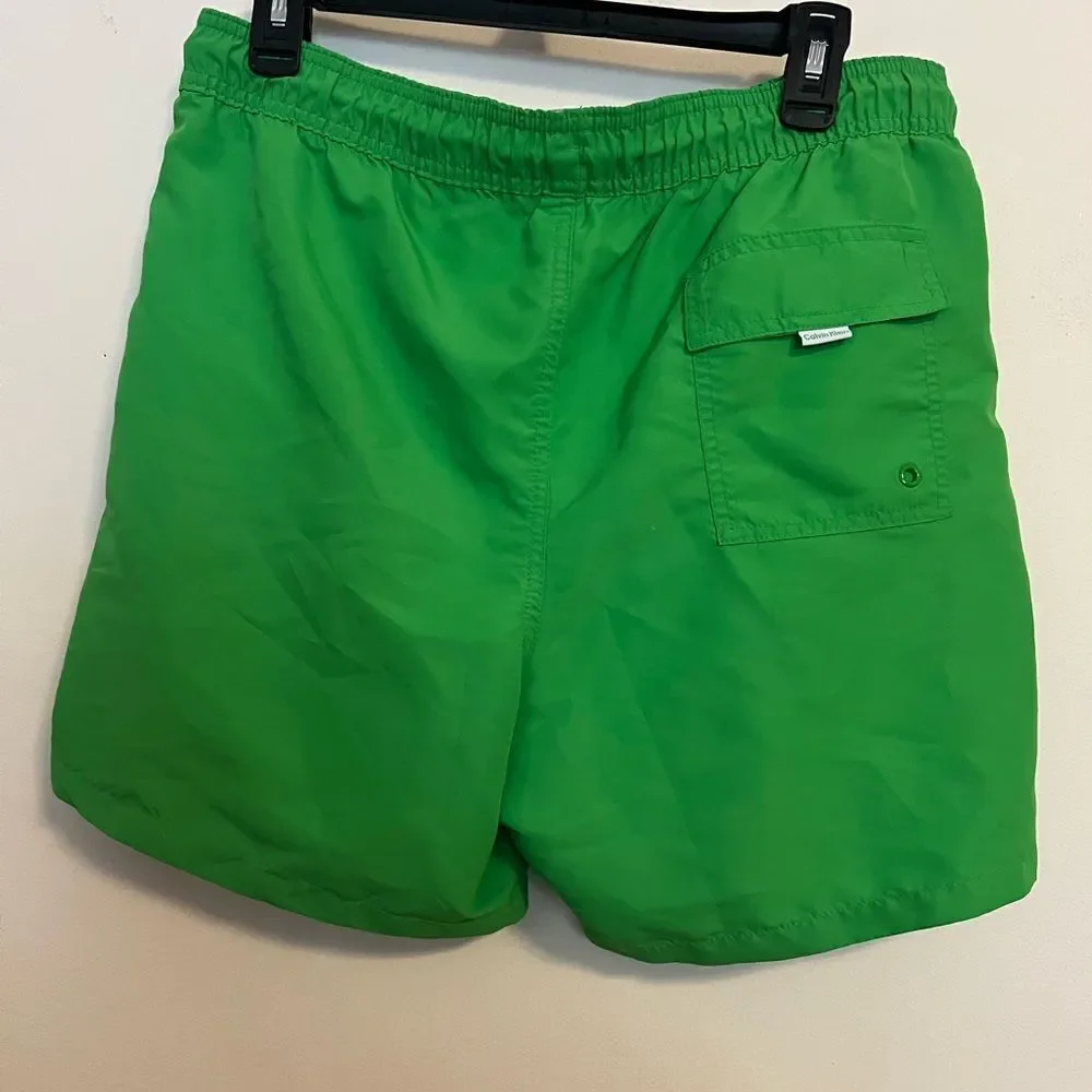 Calvin Klein Men's Vibrant Green Swim Shorts